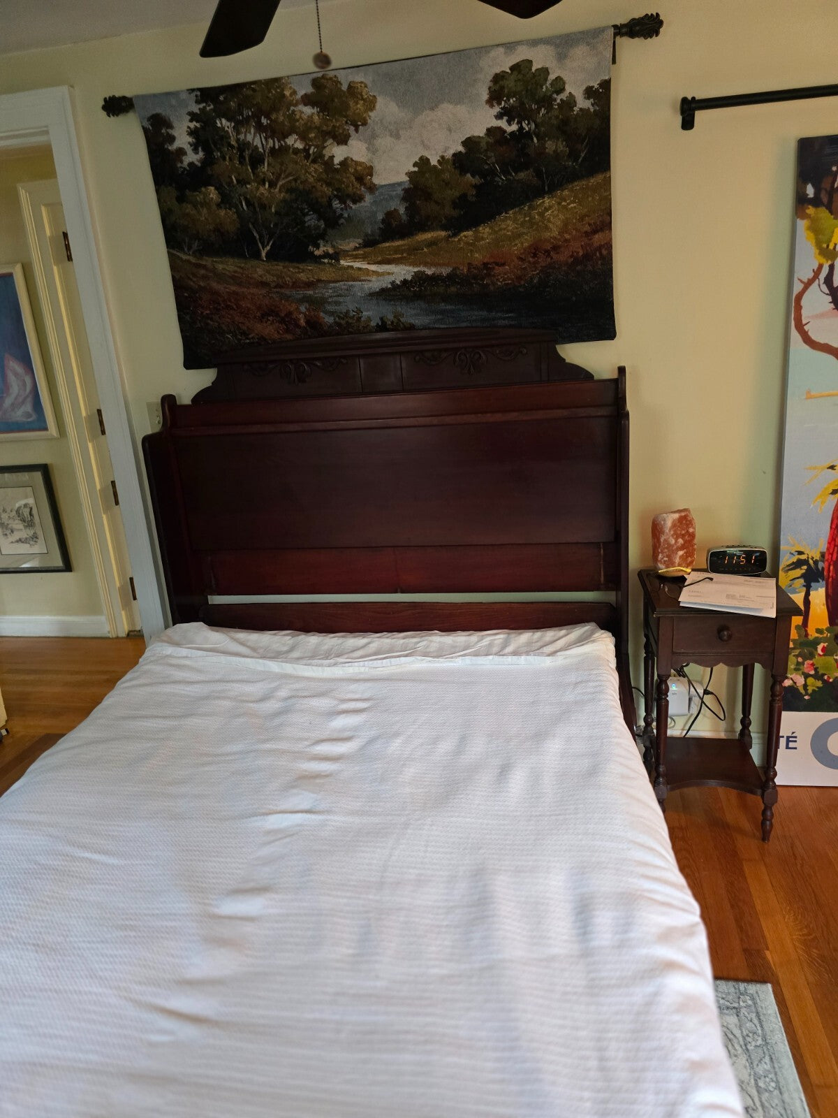 Antique Bed . Burr Folding Bed, Patented in 1868 by Sanford S. Burr. Full size.