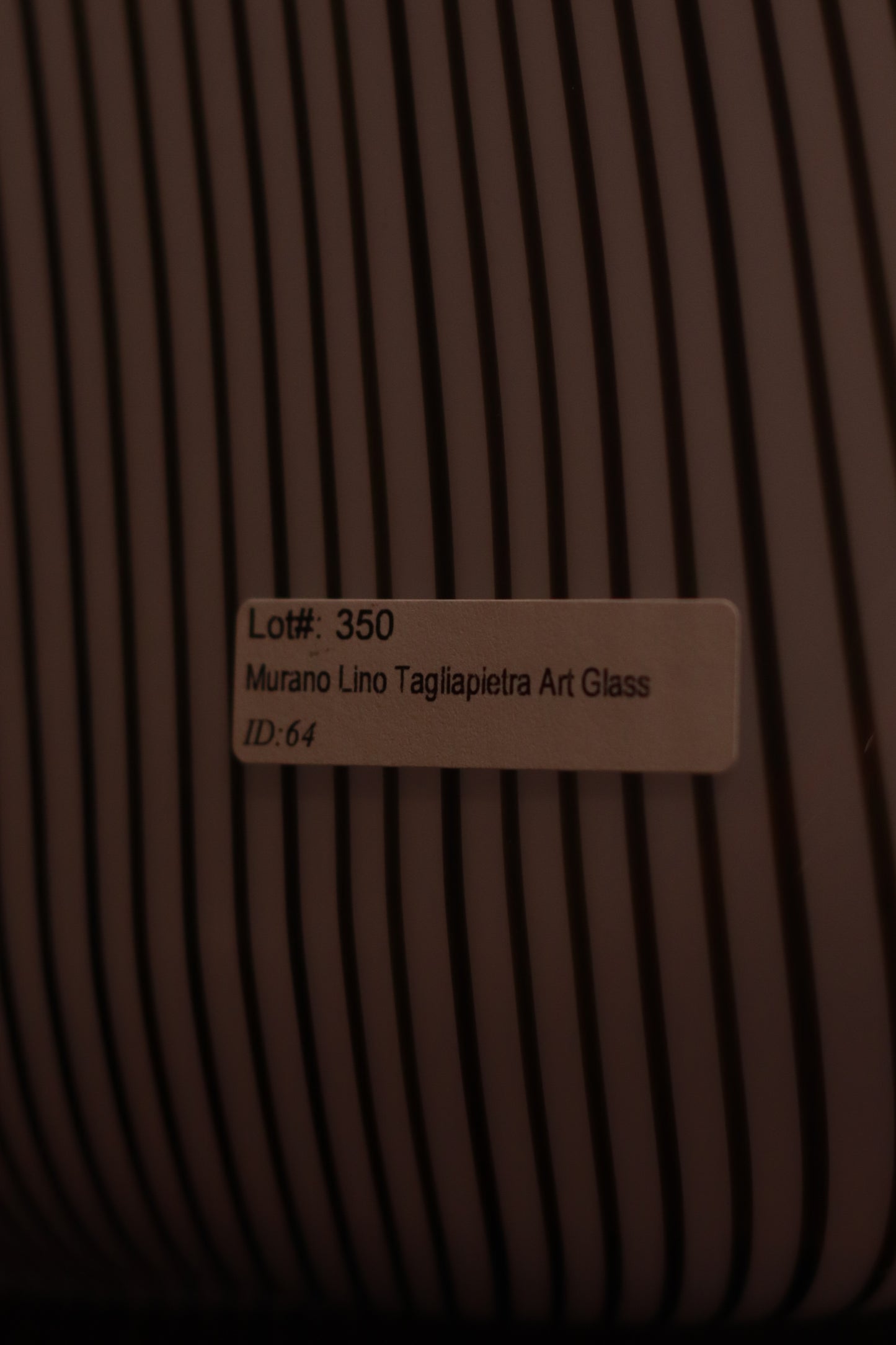 Murano Lino Tagliapietra Art Glass Pyramid Lamp