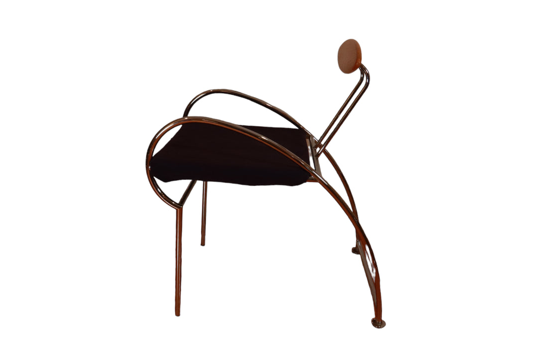 FUR-138 "Velox" Postmodern Massimo Iosa Ghini Moroso Vintage Italian Dining Chairs Set of Six