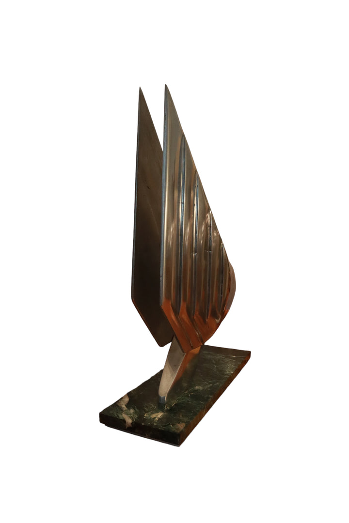 MCM-106 Rare Lee Duran Modern Art Deco Chrome Goddess Mermaid Sculpture