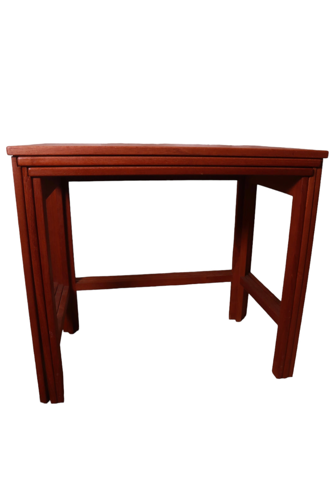 FUR-155 Mid Century Modern Teak Nesting Tables by France &amp; Sons.
