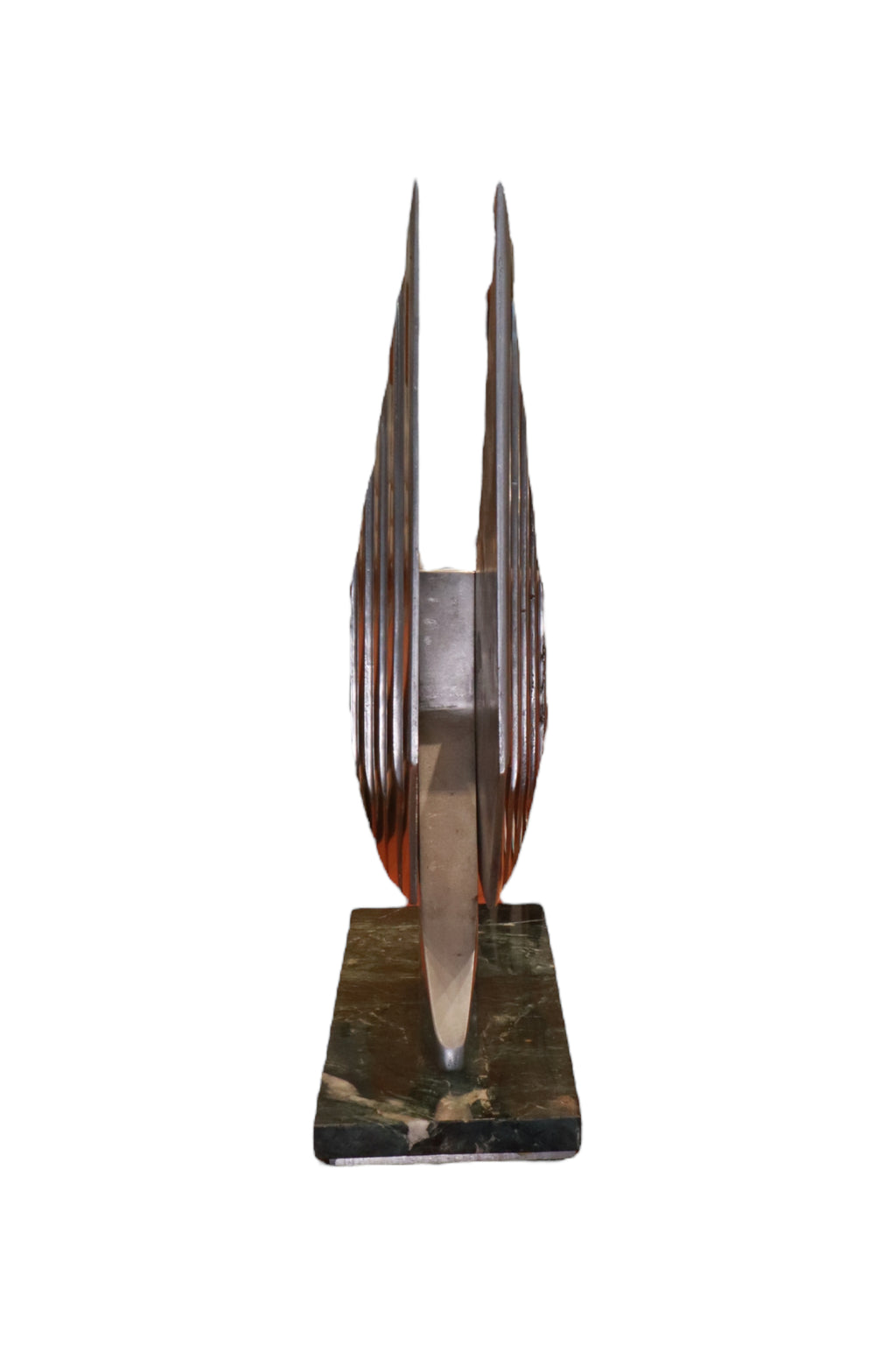Rare Lee Duran Modern Art Deco Chrome Goddess Mermaid Sculpture