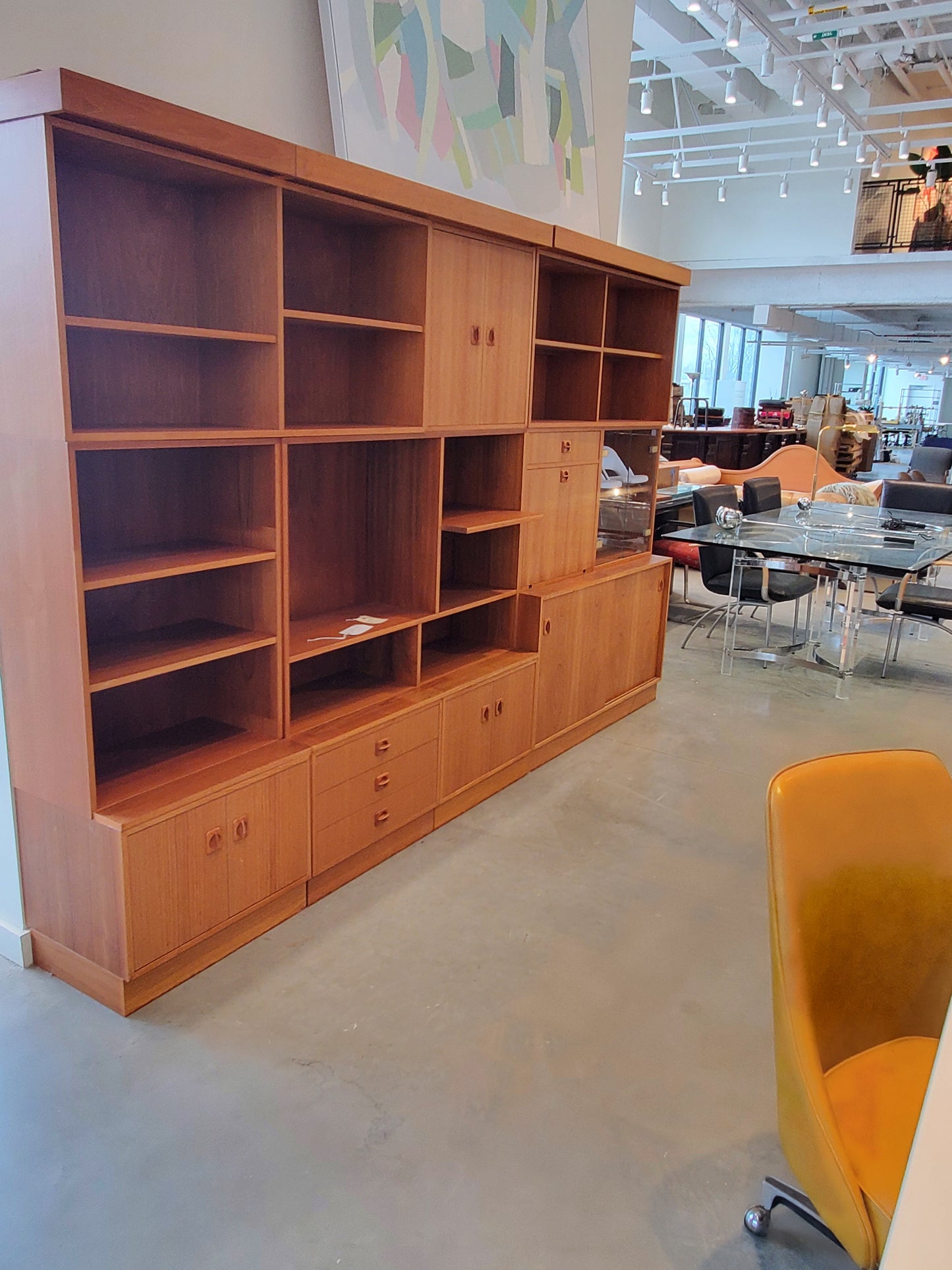 Teak Wall Unit