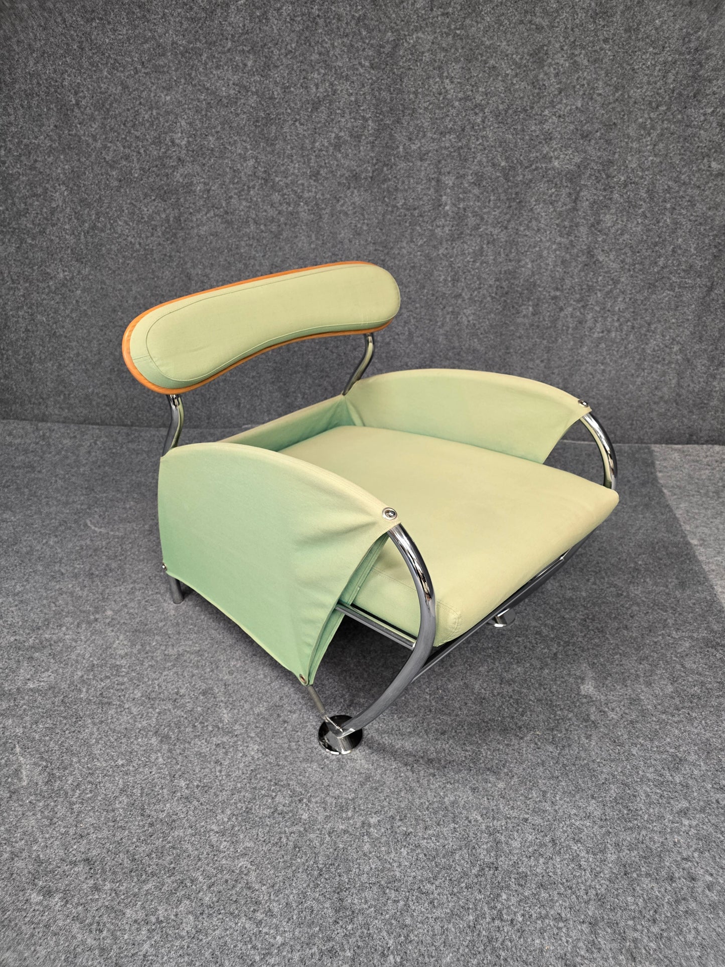 Italian Modern Memphis Style "Uno" Arm Chair By Massimo Iosa Ghini - Green