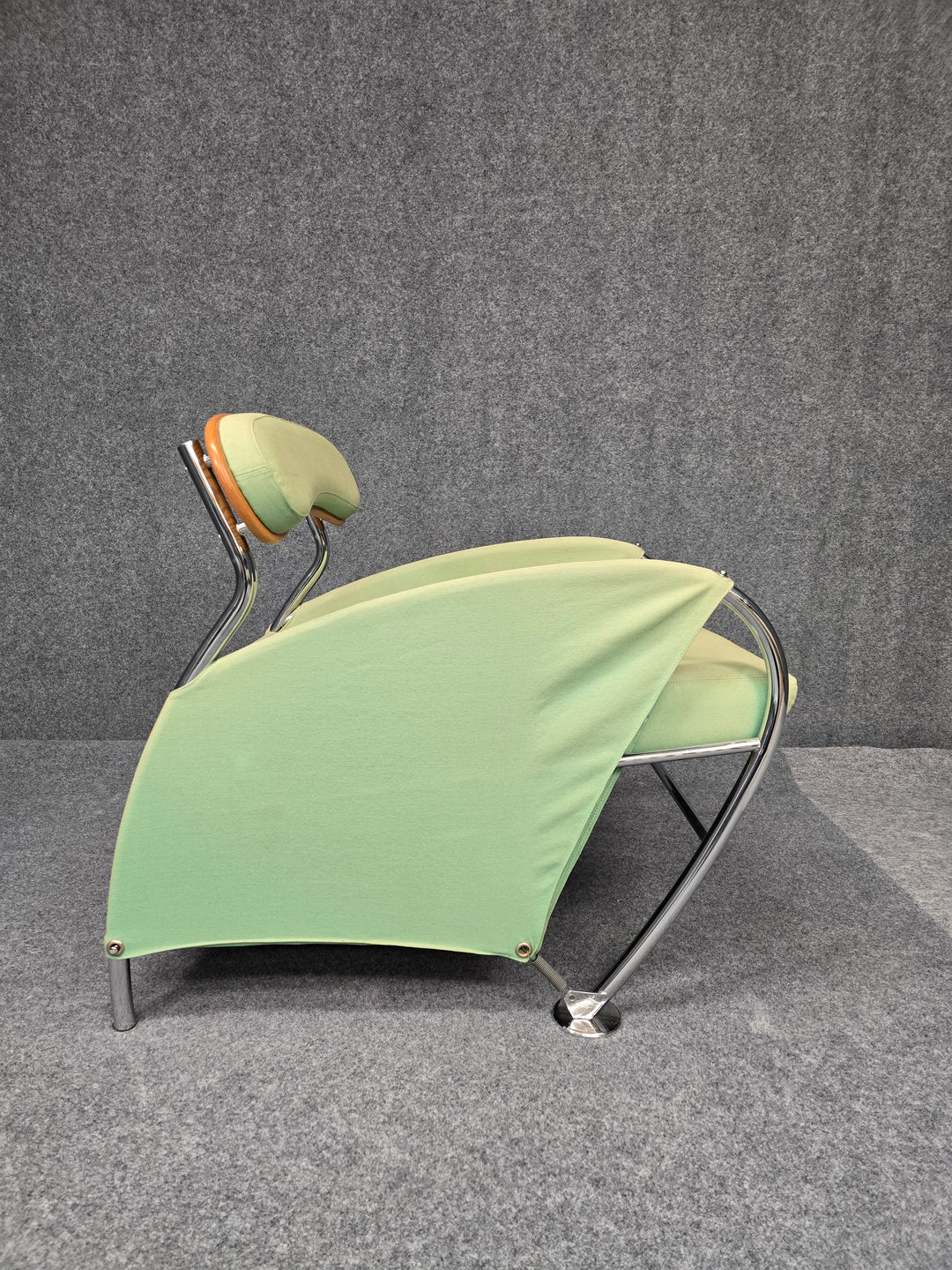 FUR-150 Italian Modern Memphis Style "Uno" Arm Chair By Massimo Iosa Ghini - Green