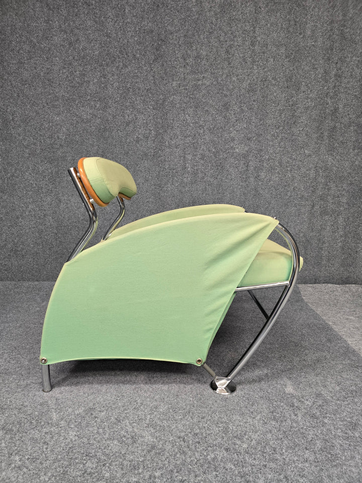 FUR-150 Italian Modern Memphis Style "Uno" Arm Chair By Massimo Iosa Ghini - Green