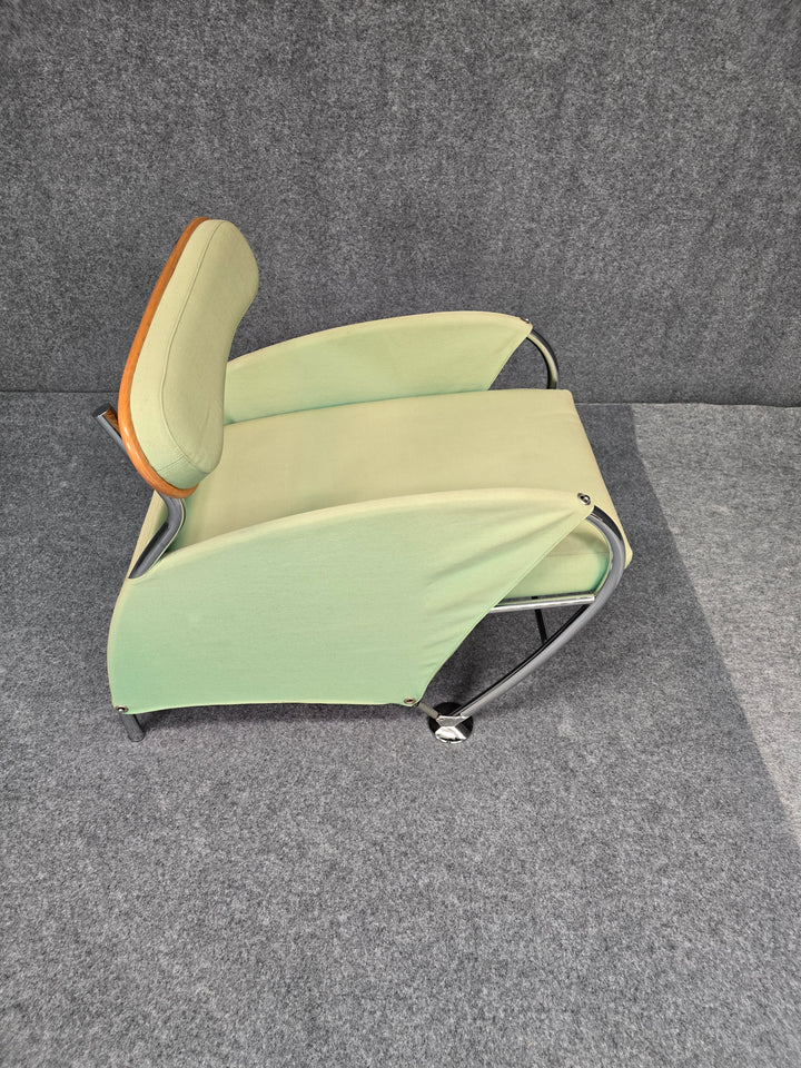 FUR-150 Italian Modern Memphis Style "Uno" Arm Chair By Massimo Iosa Ghini - Green