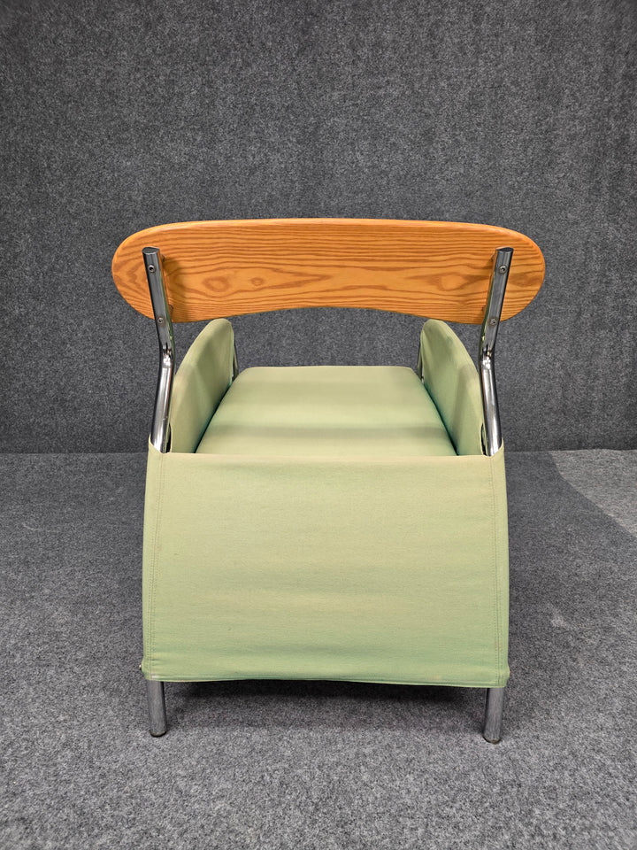 FUR-150 Italian Modern Memphis Style "Uno" Arm Chair By Massimo Iosa Ghini - Green