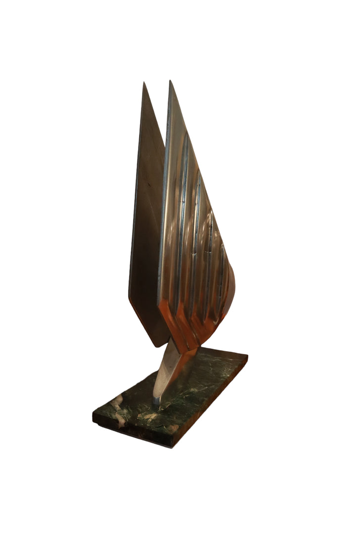 MCM-106 Rare Lee Duran Modern Art Deco Chrome Goddess Mermaid Sculpture
