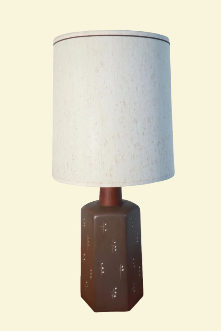 MCM-088 Jane &amp; Gordon Martz, Table Lamp, Ceramic, Wood, Marshall Studios, 1960s