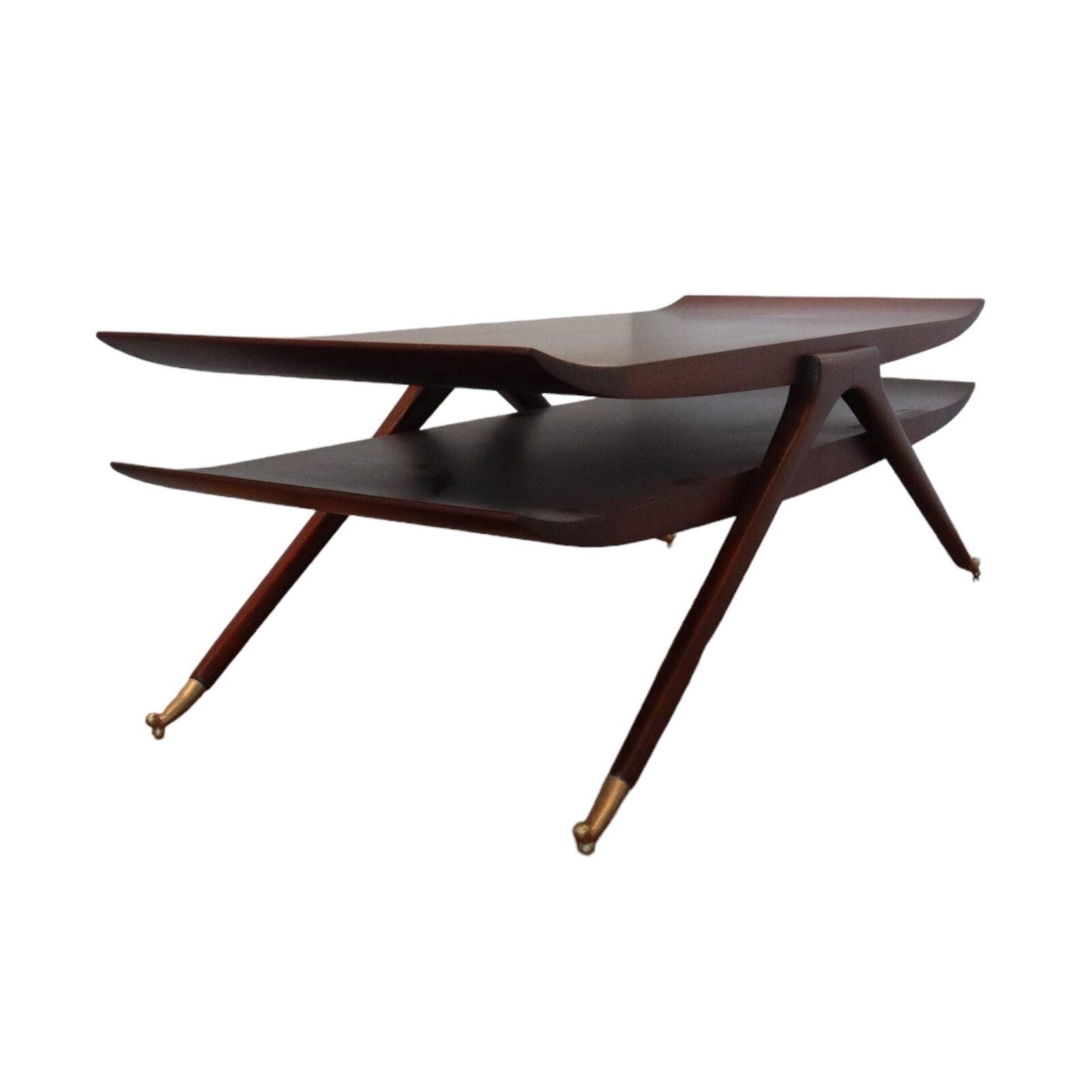Mid Century Modern 2-Tiered Coffee Table in the Style of Ico Parisi