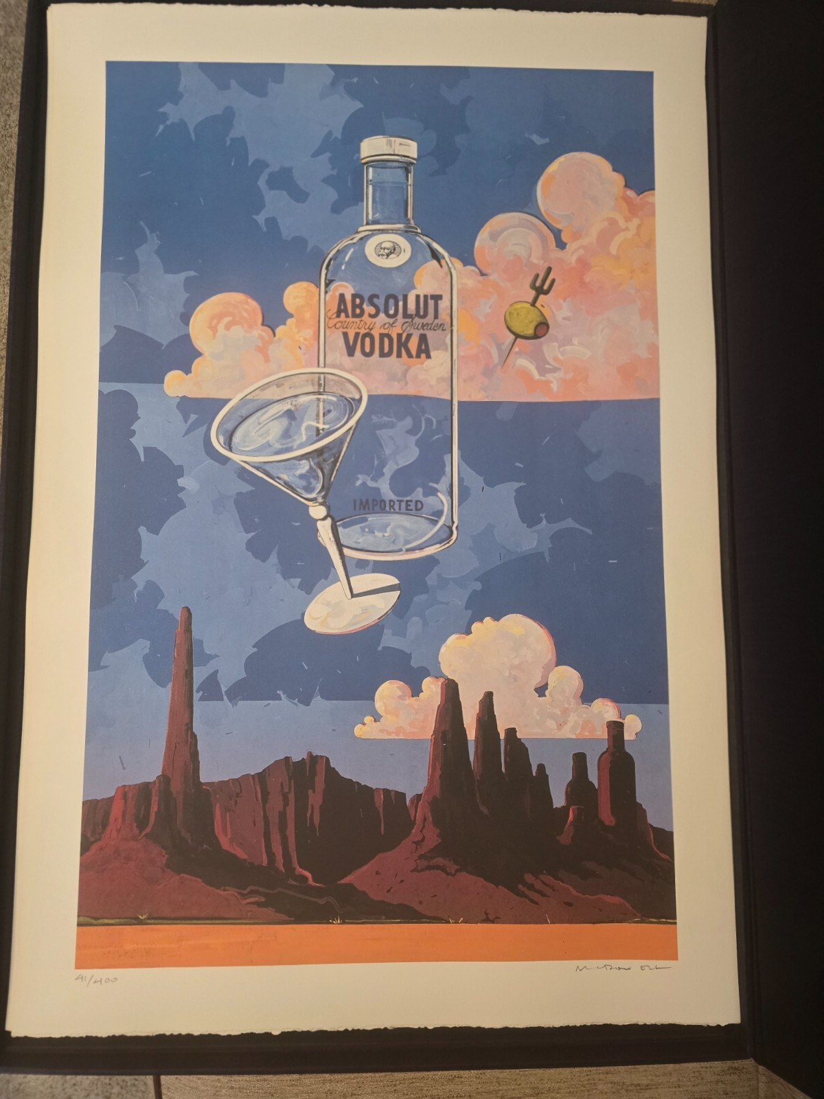 Absolut Vodka, Statehood Portfolio of 51 Signed Lithographs with Signed Book.