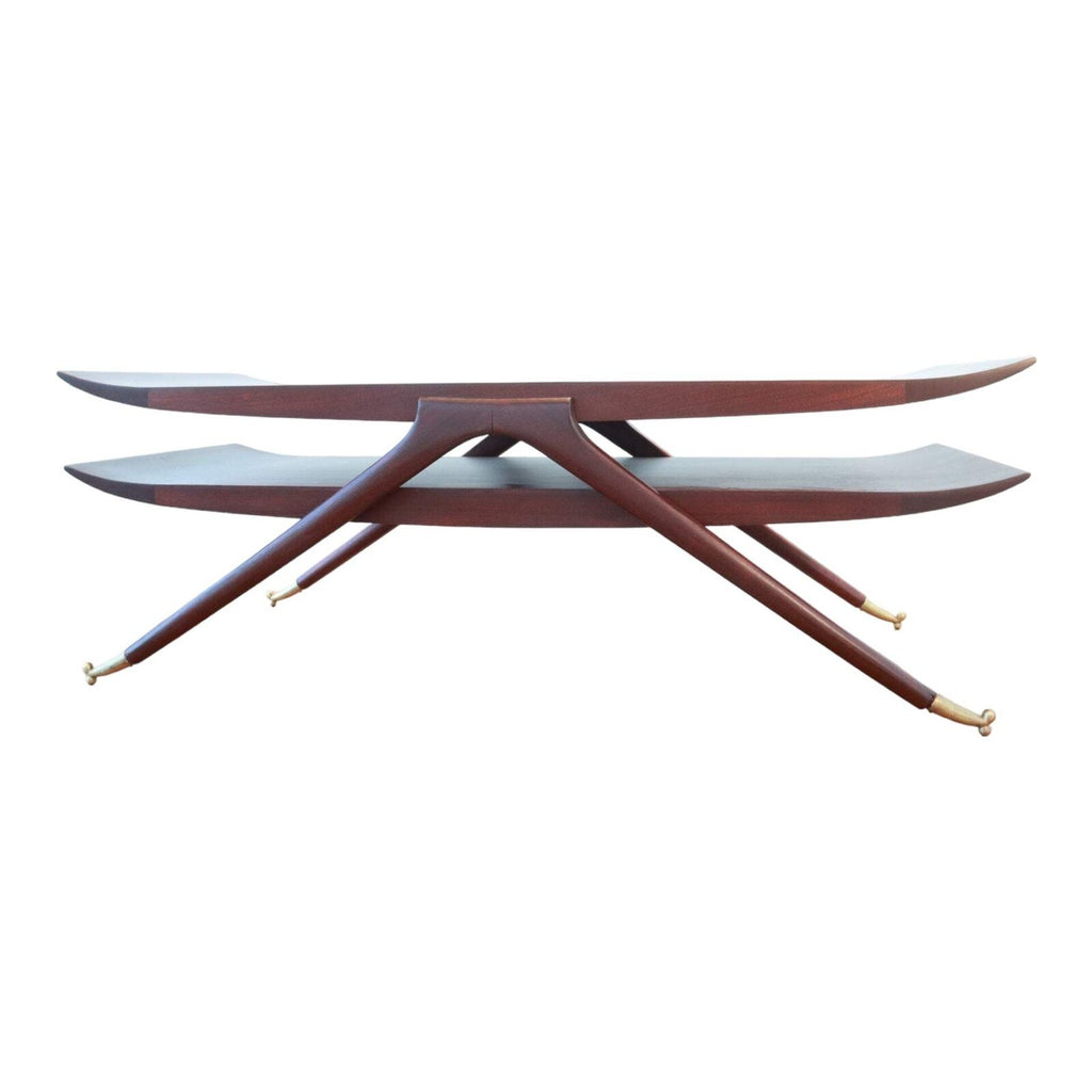 Mid Century Modern 2-Tiered Coffee Table in the Style of Ico Parisi