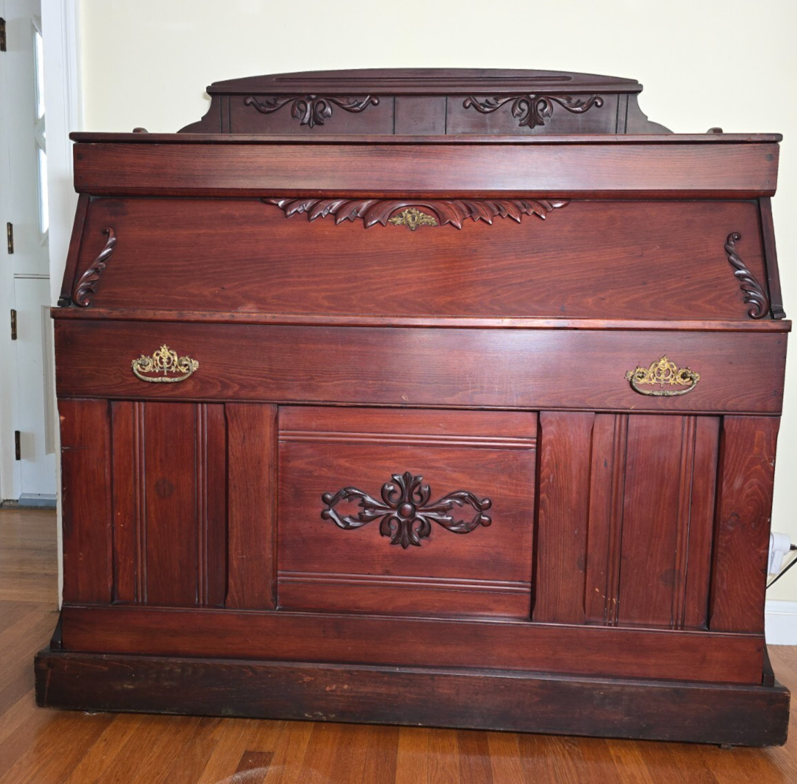 Antique Bed .  Burr Folding Bed, Patented in 1868 by Sanford S. Burr. Full size.