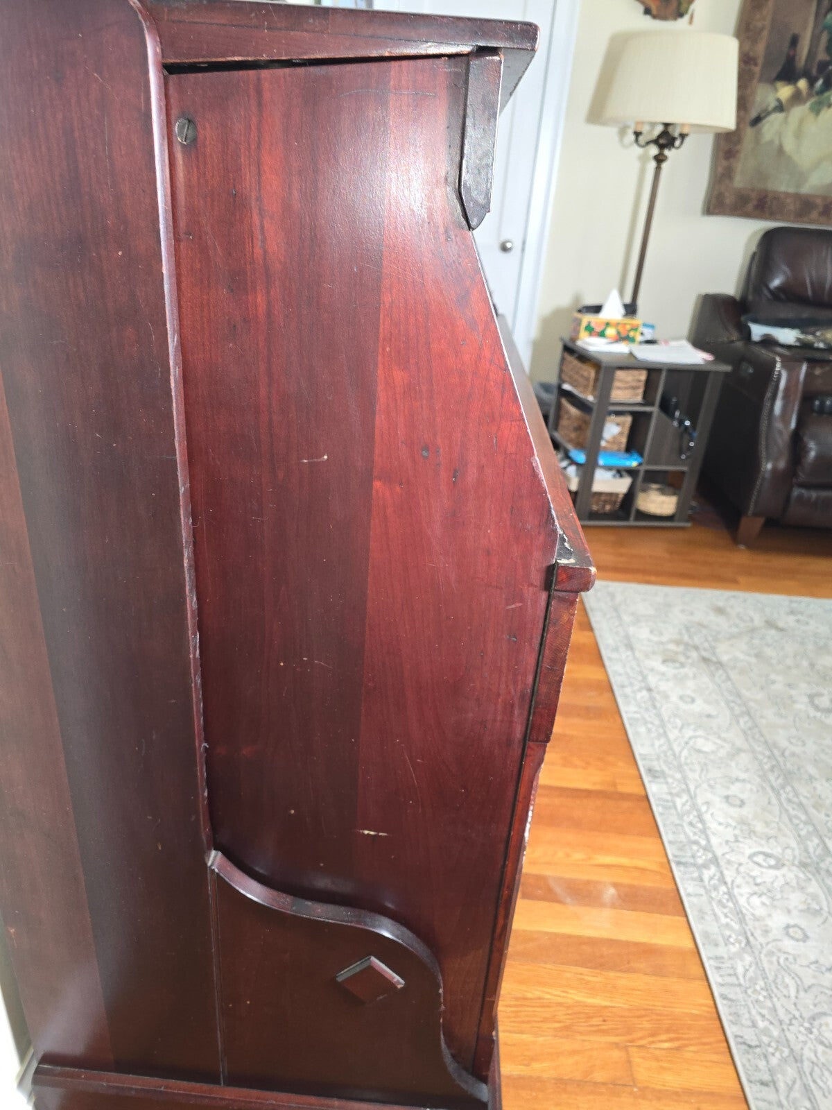 Antique Bed .  Burr Folding Bed, Patented in 1868 by Sanford S. Burr. Full size.