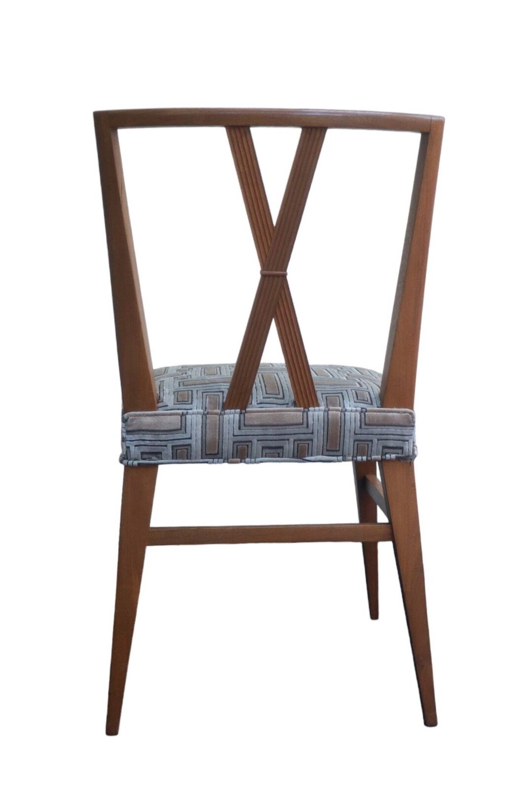 Tommi Parzinger for Charak Modern 1950s Set of Six Re-upholstered dining room ch