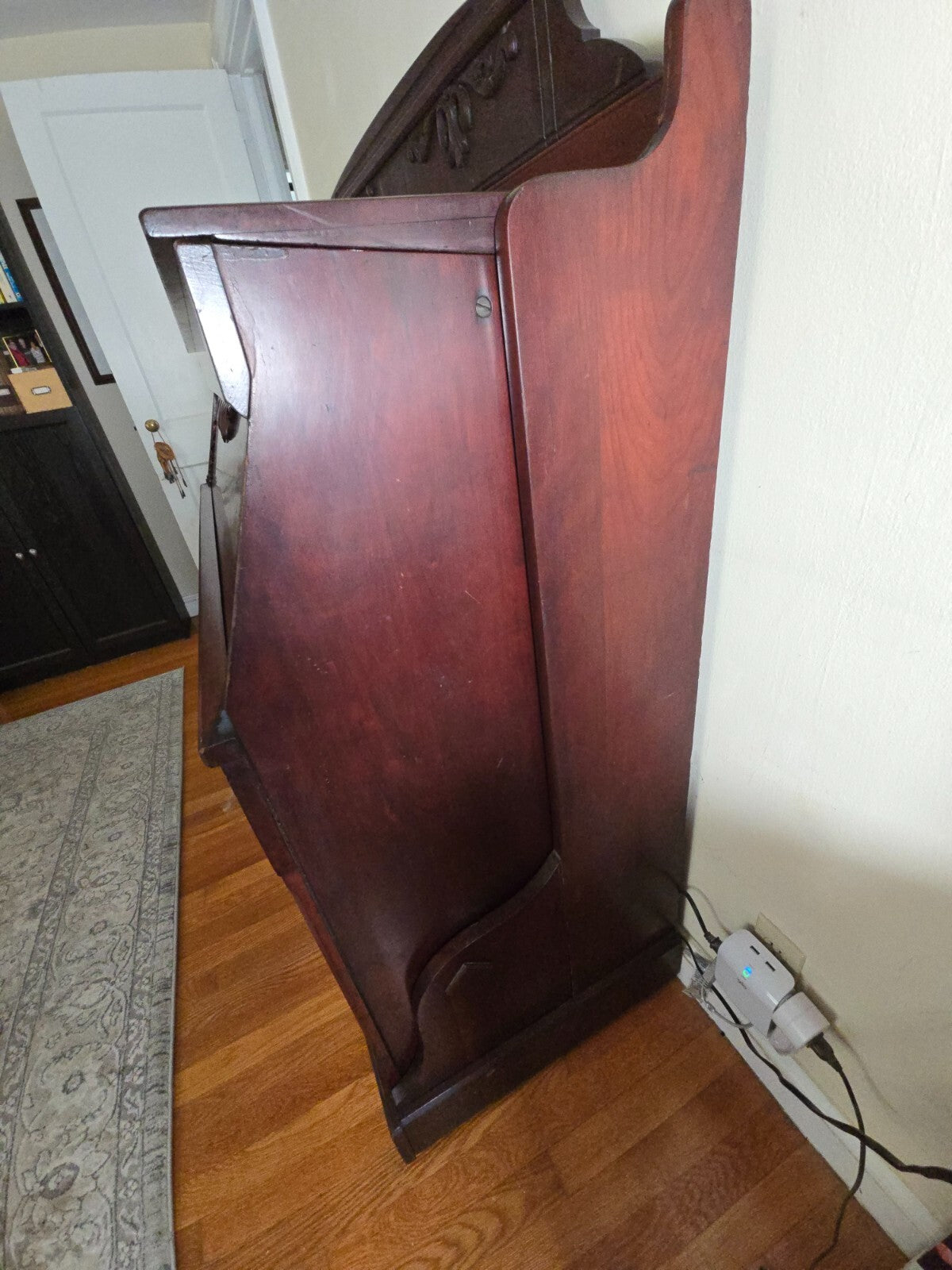 Antique Bed .  Burr Folding Bed, Patented in 1868 by Sanford S. Burr. Full size.