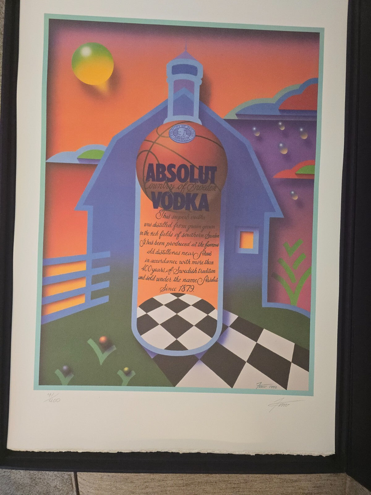Absolut Vodka, Statehood Portfolio of 51 Signed Lithographs with Signed Book.