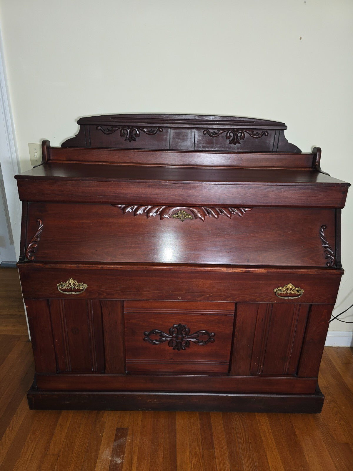 Antique Bed .  Burr Folding Bed, Patented in 1868 by Sanford S. Burr. Full size.
