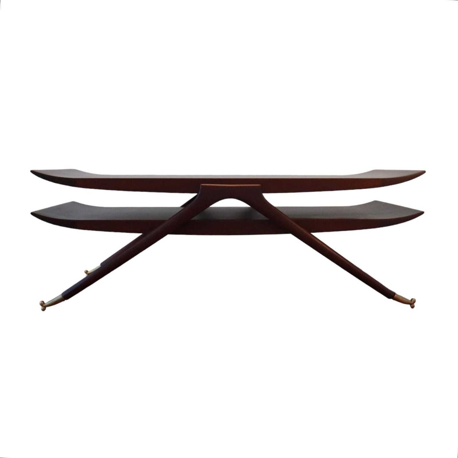 Mid Century Modern 2-Tiered Coffee Table in the Style of Ico Parisi