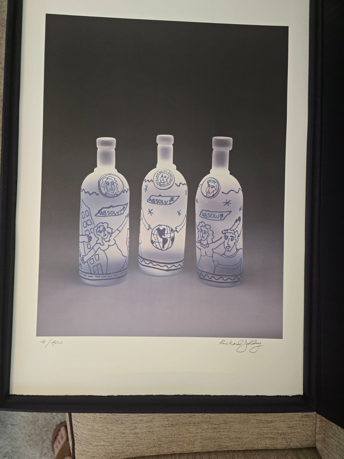 Absolut Vodka, Statehood Portfolio of 51 Signed Lithographs with Signed Book.