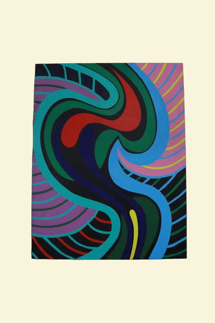 ACHILLO (ARCHI) SULLO Colorful Abstract Original Painting on Canvas