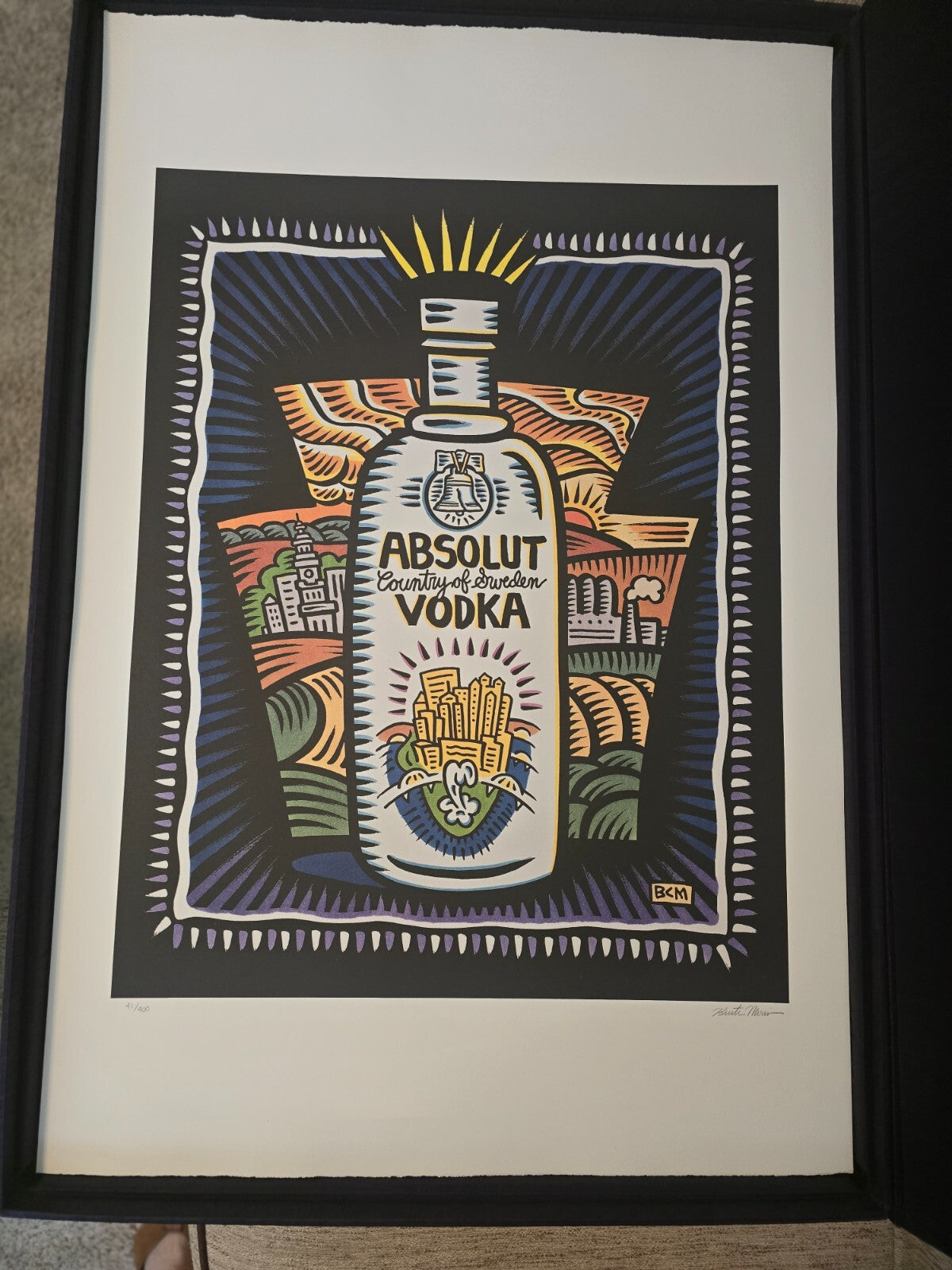Absolut Vodka, Statehood Portfolio of 51 Signed Lithographs with Signed Book.