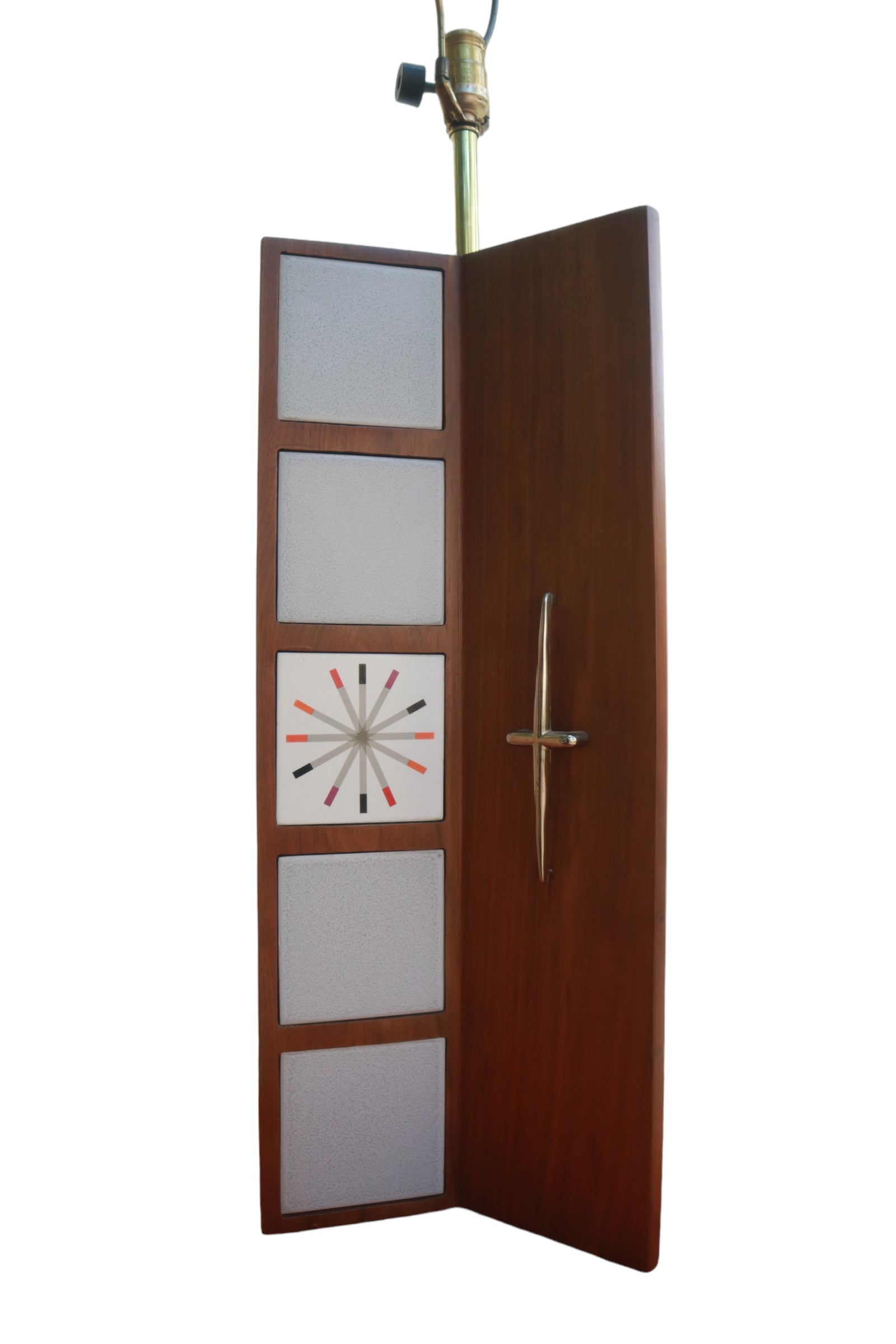 Paul McCobb Pomona Tile and Walnut Table Lamp