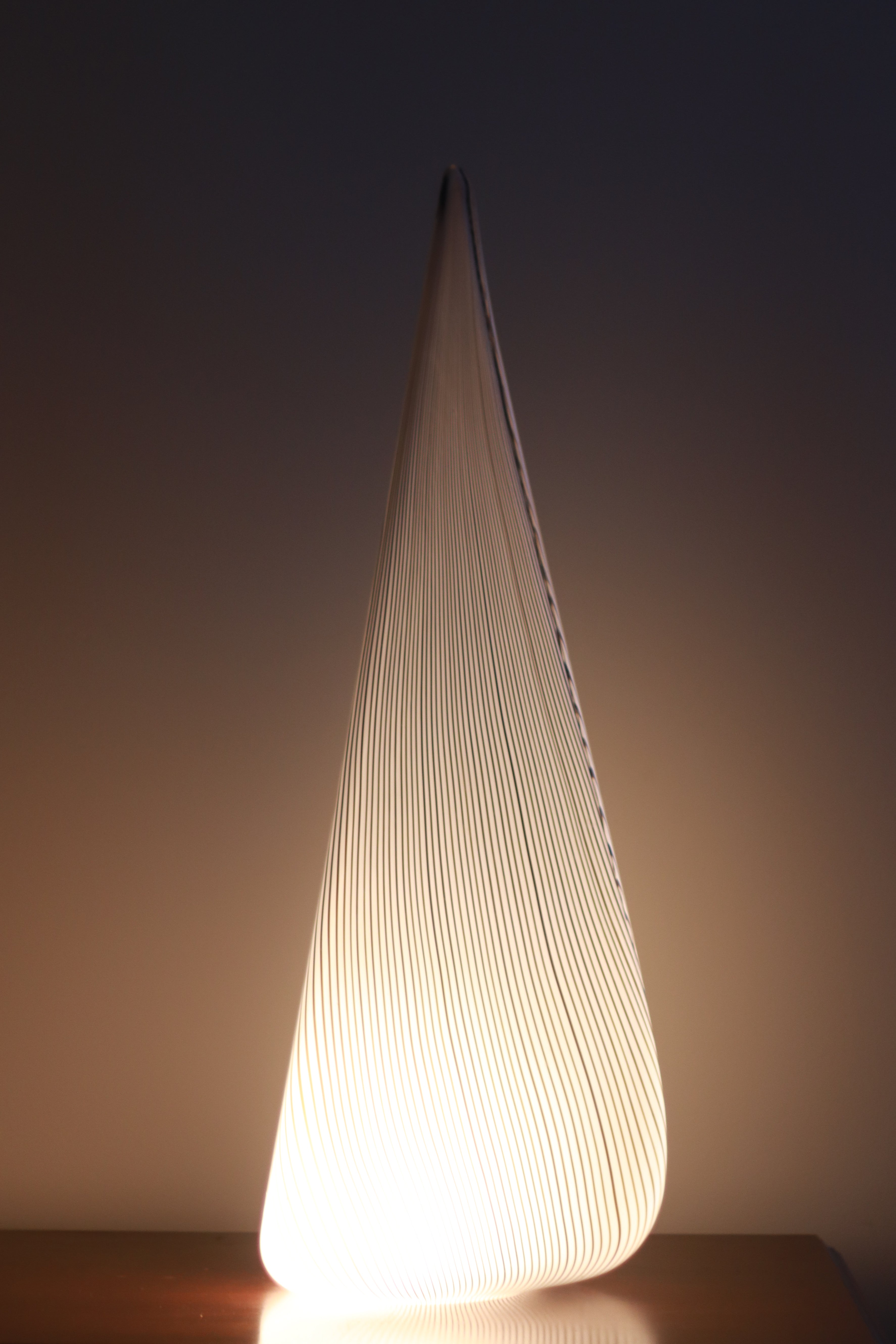 Murano Lino Tagliapietra Art Glass Pyramid Lamp
