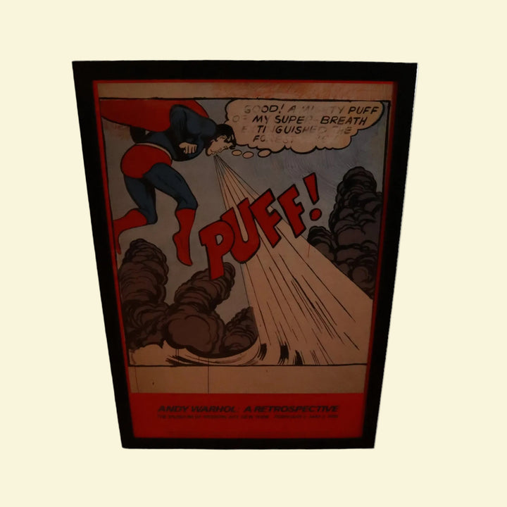 Andy Warhol: A Retrospective Superman Poster