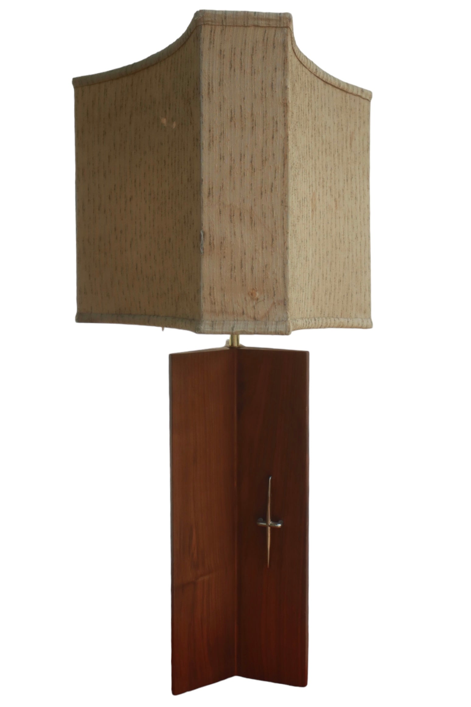 Paul McCobb Pomona Tile and Walnut Table Lamp