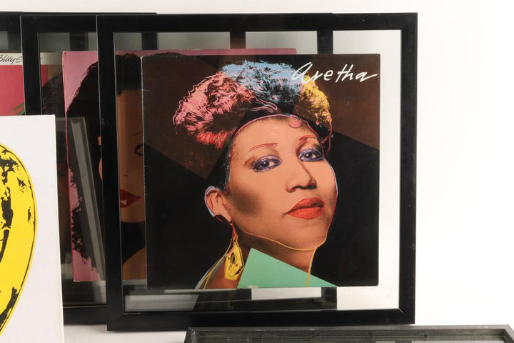 ART-148 Andy Warhol — Framed Album Cover Collection with Catalogue Raisonné (Set of 6)