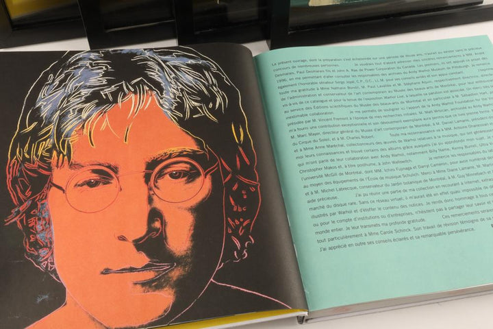 ART-148 Andy Warhol — Framed Album Cover Collection with Catalogue Raisonné (Set of 6)