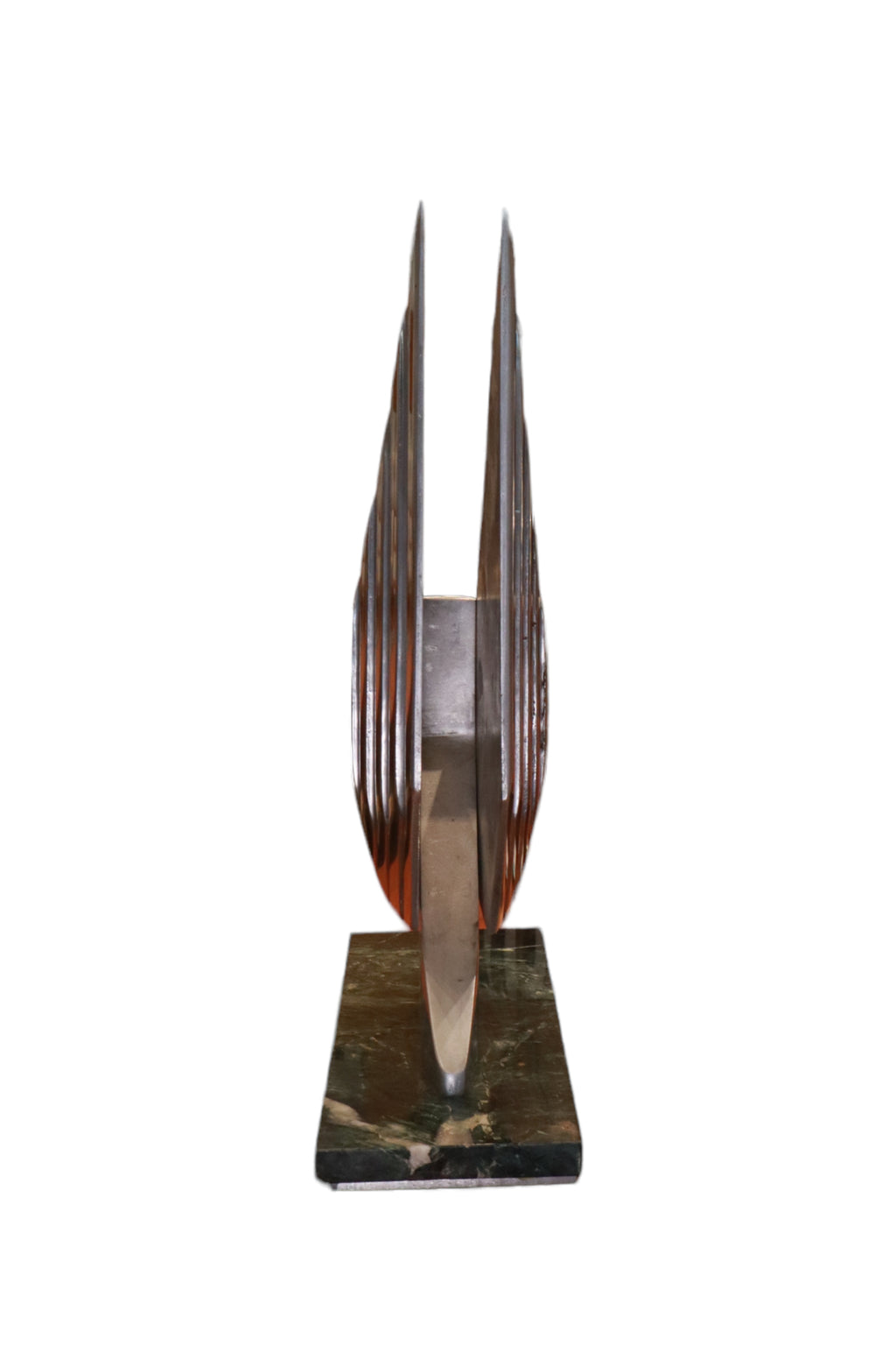 Rare Lee Duran Modern Art Deco Chrome Goddess Mermaid Sculpture