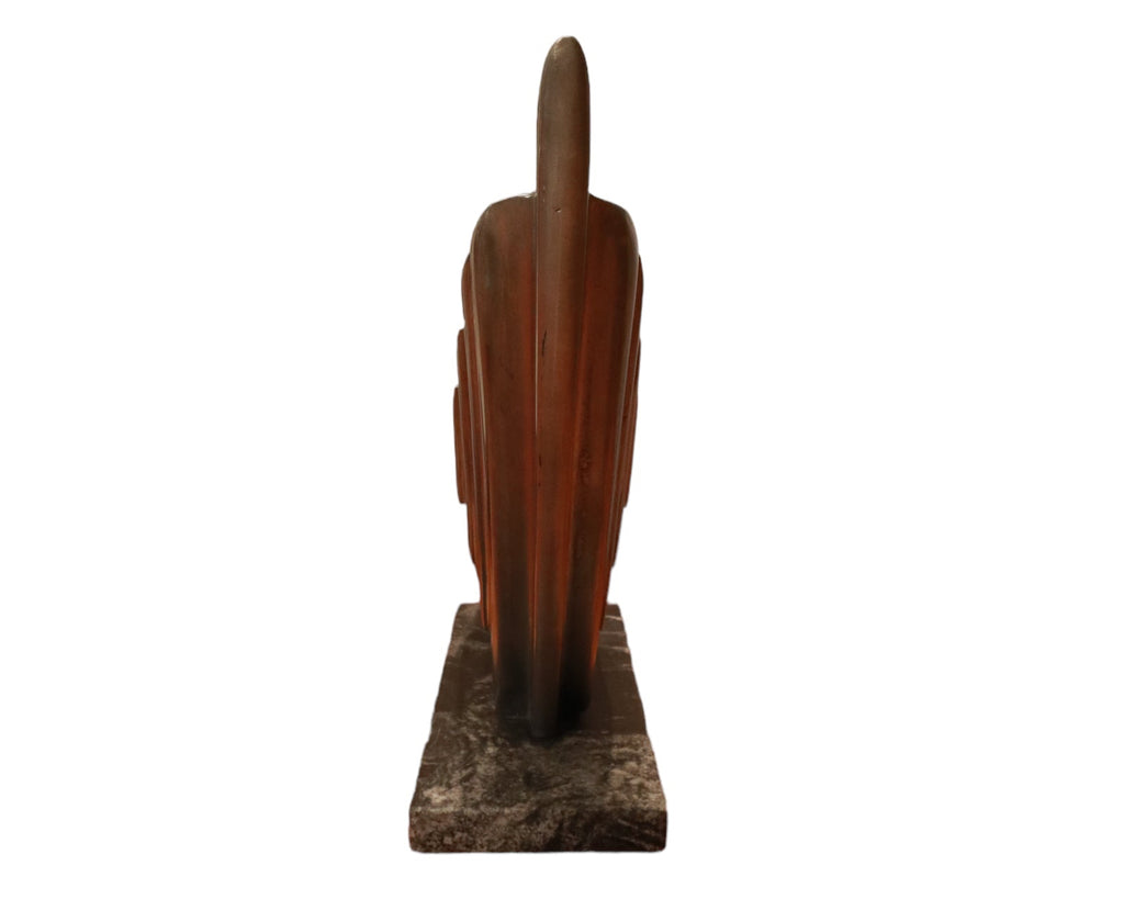Lee Duran Modern Art Deco Siren Sculpture Chrome Goddess 2