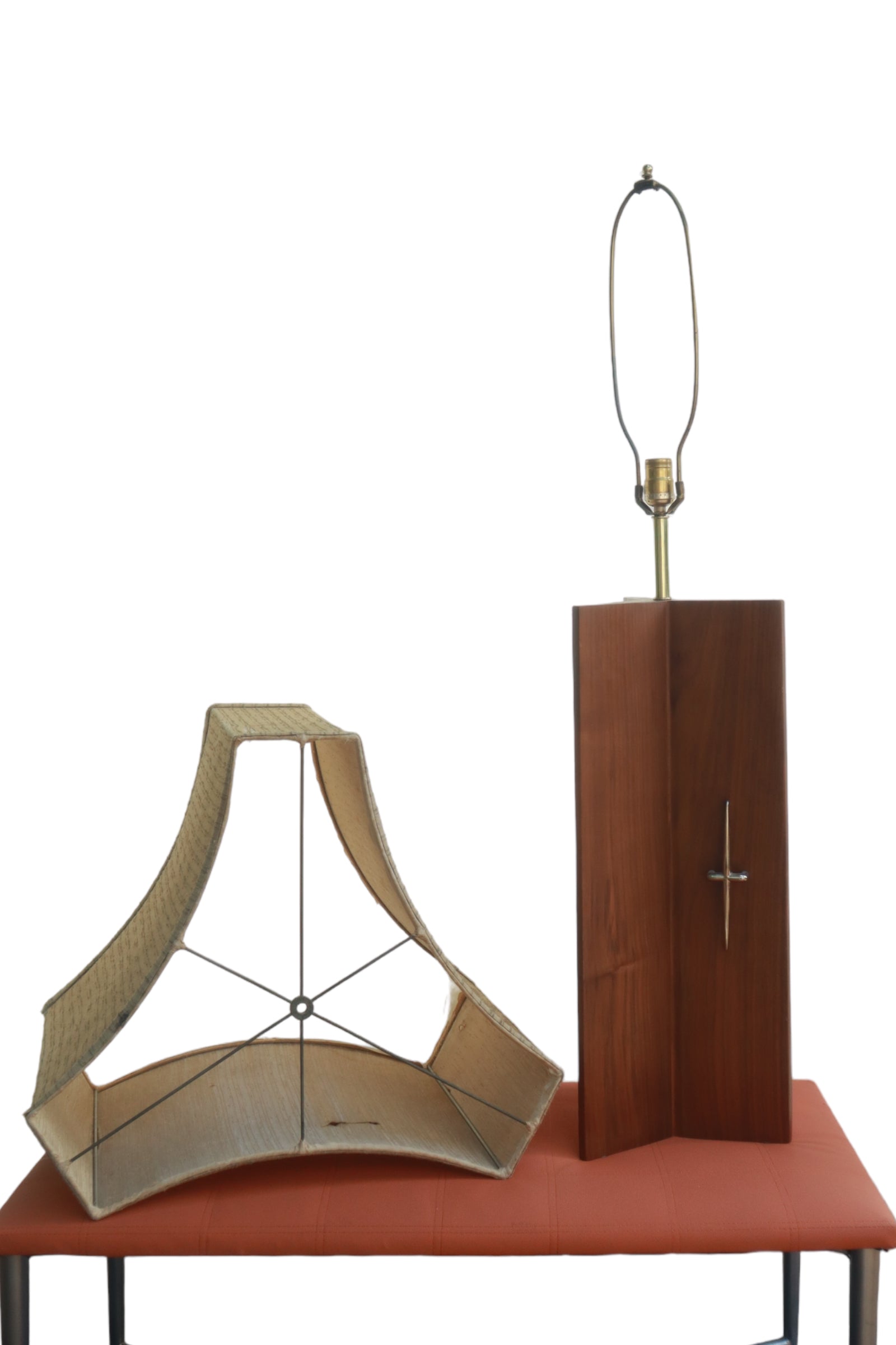 Paul McCobb Pomona Tile and Walnut Table Lamp