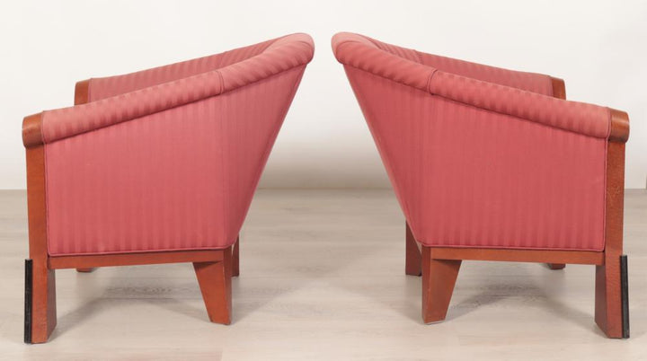 FUR-180 Michael Graves for Sunar Hauserman — Postmodern Lounge Chairs (Pair)