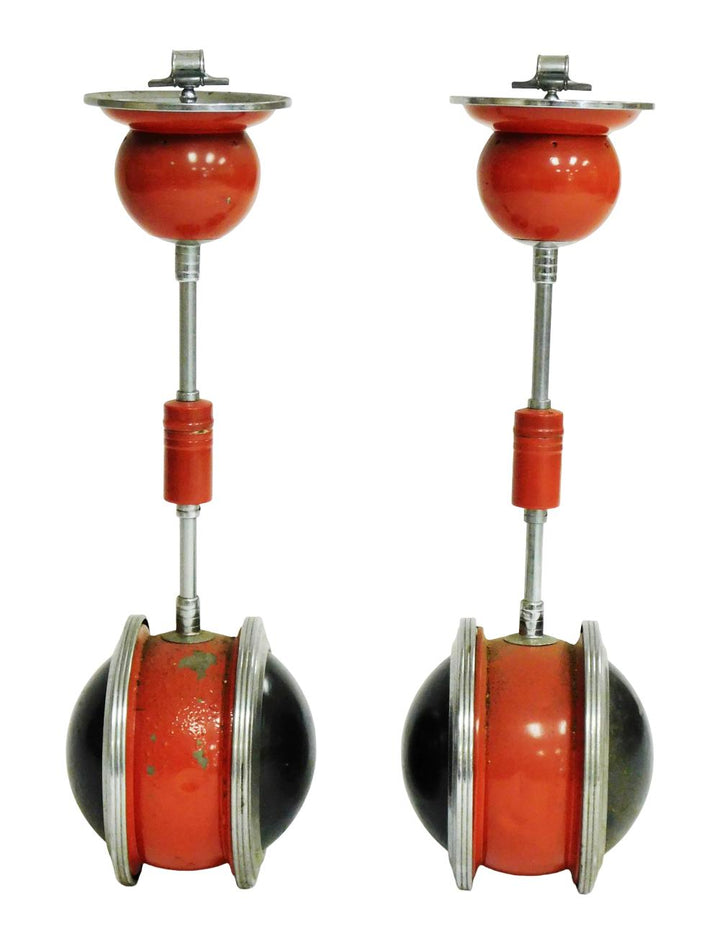 MCM-103 Belmet “Rollodor” Art Deco Smoking Stands, Pair, c. 1930s