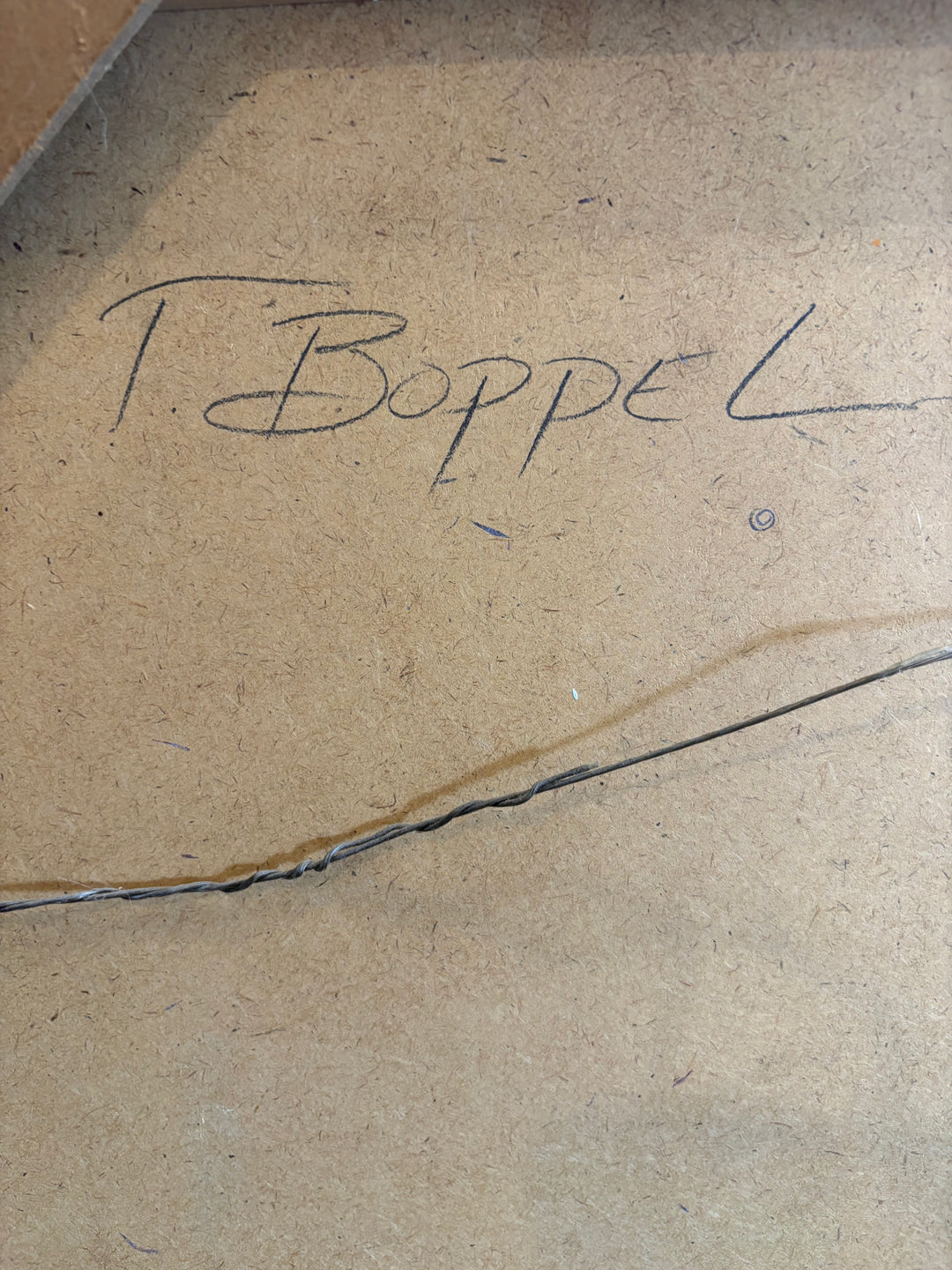ART-083 Todd Boppel — "Terrace" Original Oil on Board, Signed Verso, 42 × 36 in.