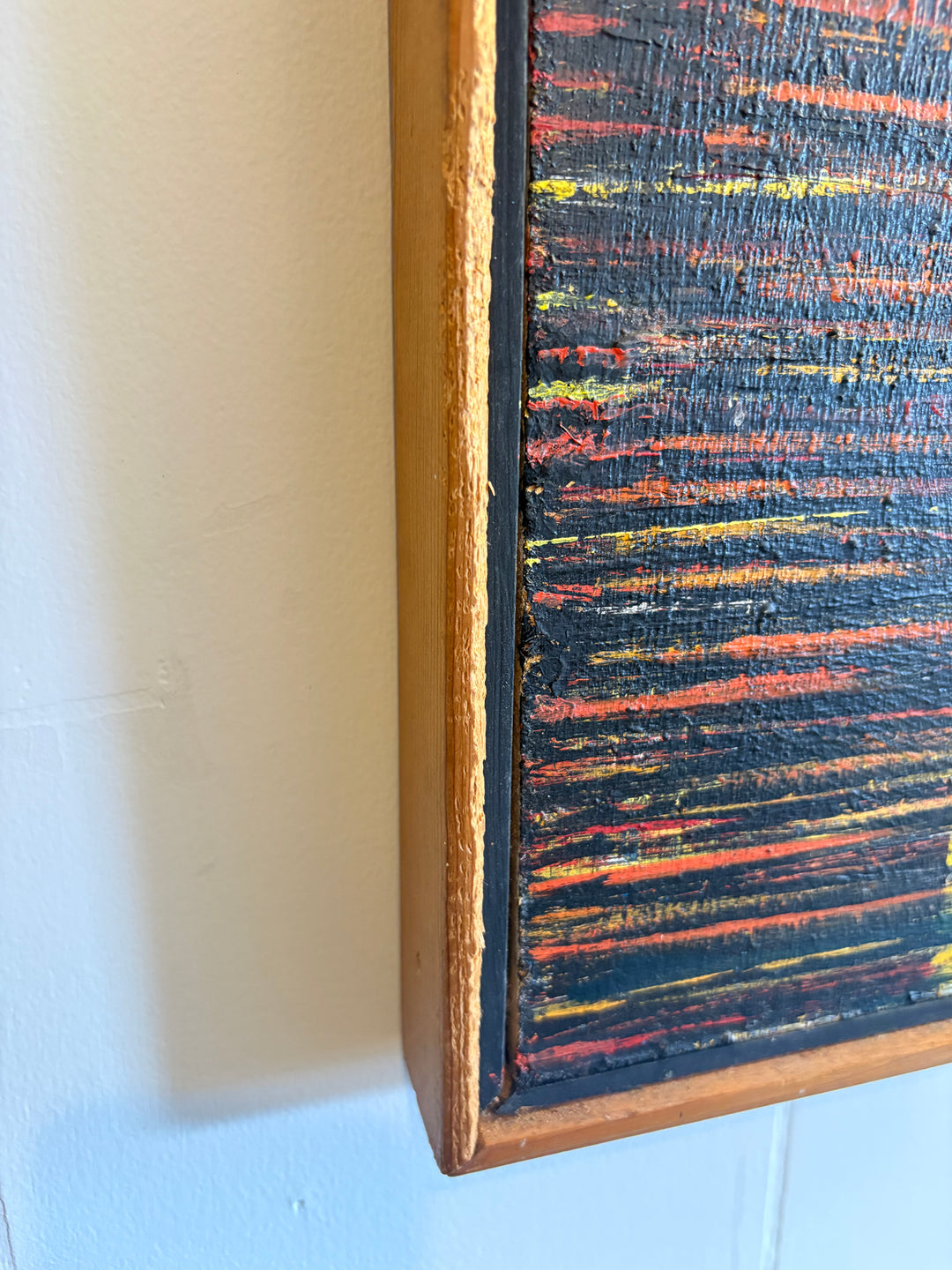 ART-083 Todd Boppel — "Terrace" Original Oil on Board, Signed Verso, 42 × 36 in.