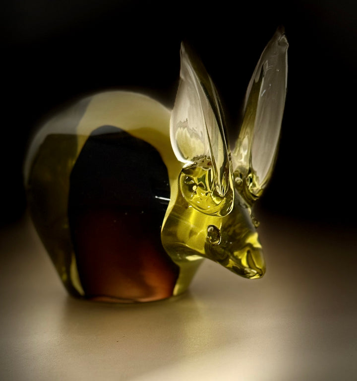 MCM-021 Antonio Da Ros (Attributed) — Murano Blown Glass Rabbit, Cenedese, Unsigned, Italian Art Glass, c.1960s–70s