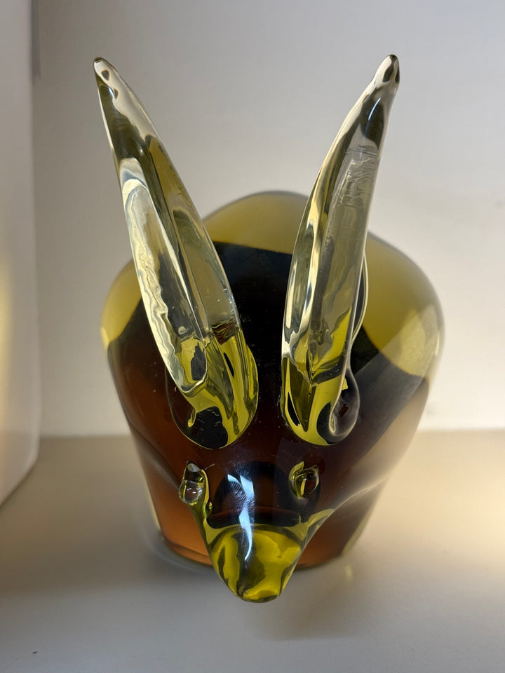 MCM-021 Antonio Da Ros (Attributed) — Murano Blown Glass Rabbit, Cenedese, Unsigned, Italian Art Glass, c.1960s–70s