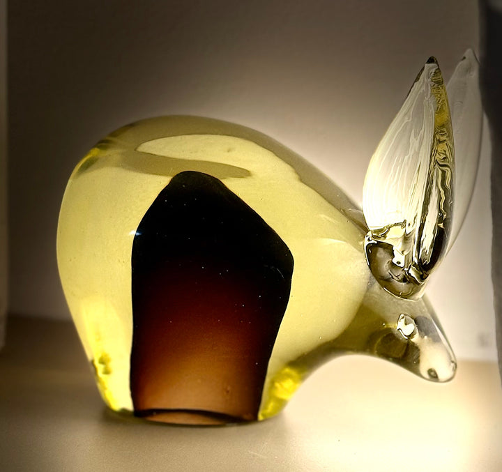 MCM-021 Antonio Da Ros (Attributed) — Murano Blown Glass Rabbit, Cenedese, Unsigned, Italian Art Glass, c.1960s–70s