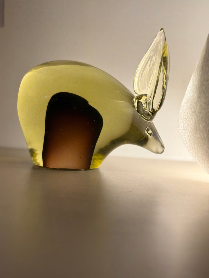 MCM-021 Antonio Da Ros (Attributed) — Murano Blown Glass Rabbit, Cenedese, Unsigned, Italian Art Glass, c.1960s–70s