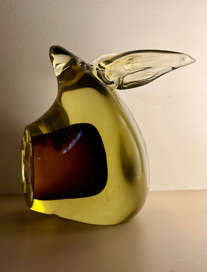MCM-021 Antonio Da Ros (Attributed) — Murano Blown Glass Rabbit, Cenedese, Unsigned, Italian Art Glass, c.1960s–70s