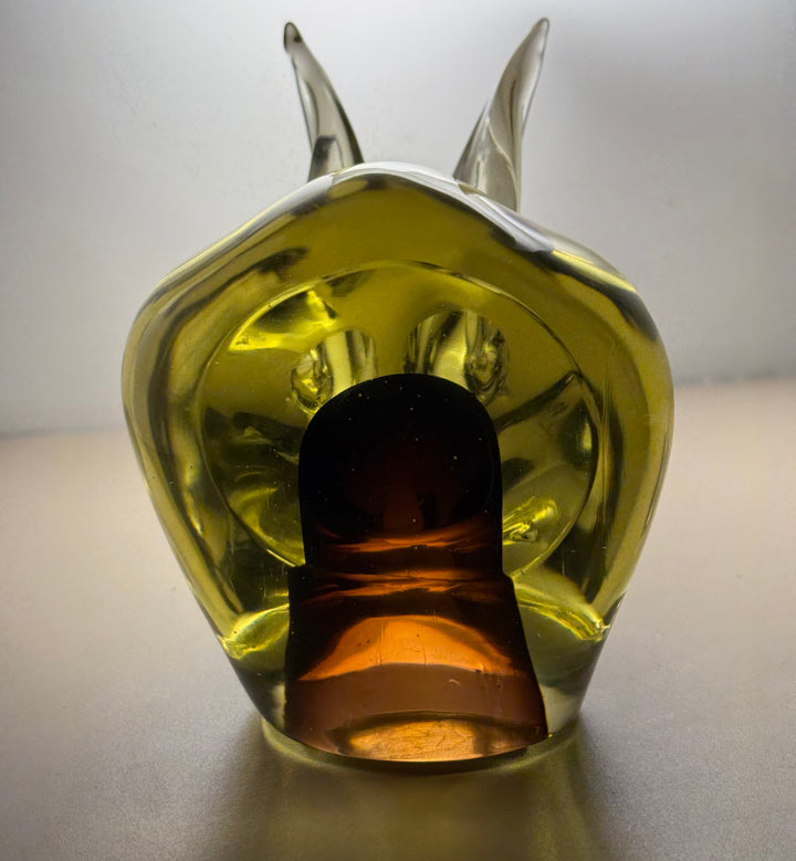 MCM-021 Antonio Da Ros (Attributed) — Murano Blown Glass Rabbit, Cenedese, Unsigned, Italian Art Glass, c.1960s–70s