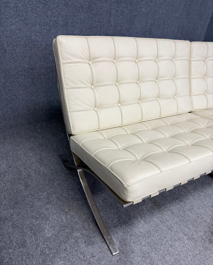 FUR-142 Barcelona Style Loveseat– Mies van der Rohe Style
