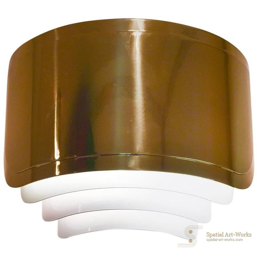 Warren Platner — Custom Brass Sconce by Bollinger Co., Fabricated for Platner-Designed Greenwich CT Residence, c.1960s–70s