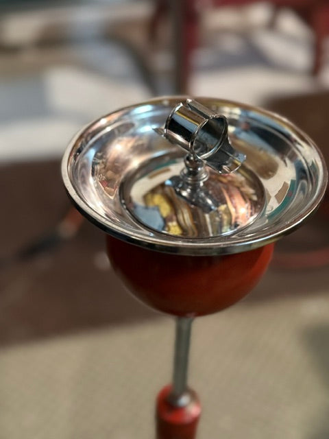 MCM-103 Belmet “Rollodor” Art Deco Smoking Stands, Pair, c. 1930s