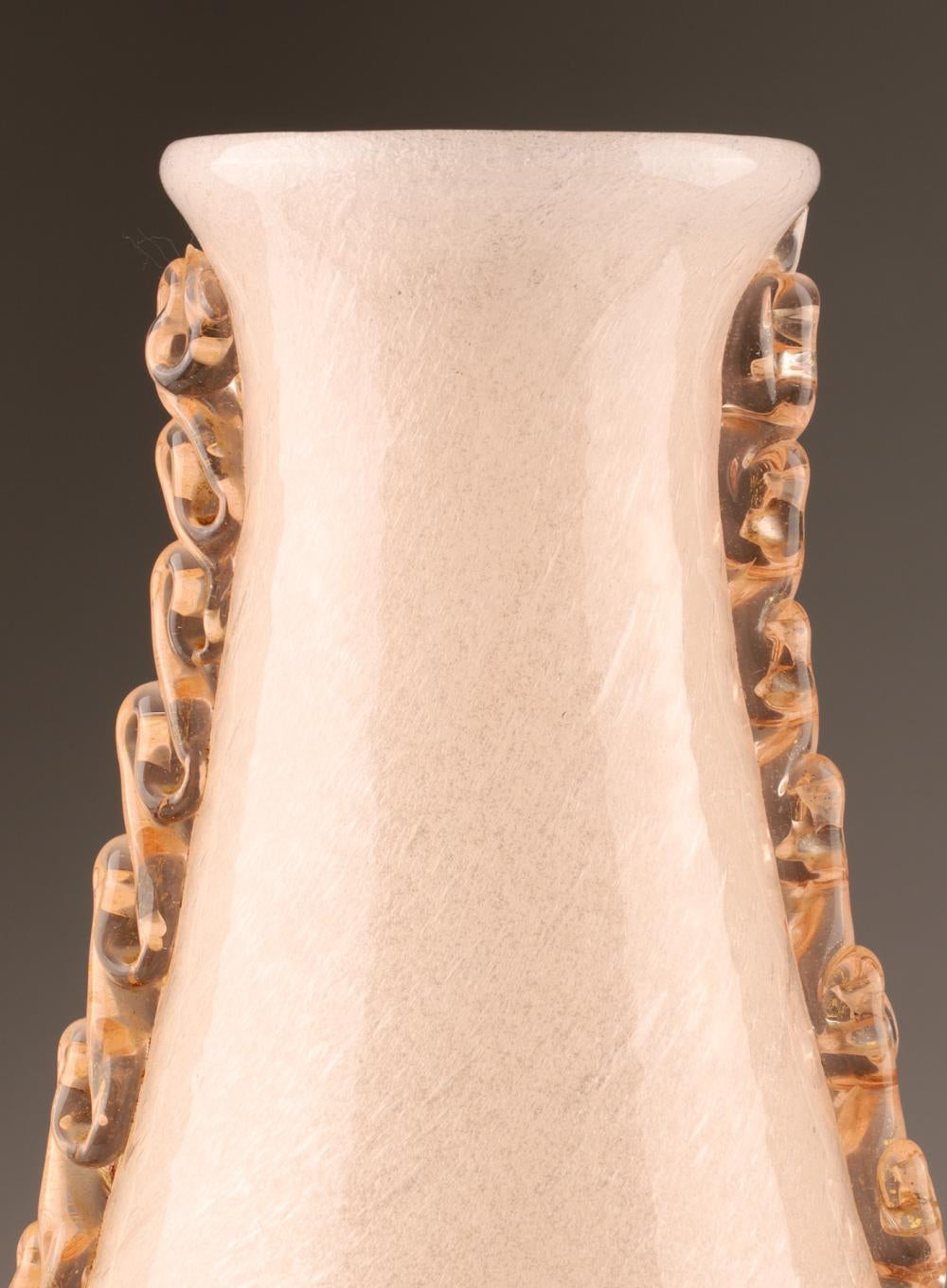 PHOTOS NEEDED MCM-115 Alfredo Barbini — Murano Pulegoso Glass Vase / Lamp Base (1930s)